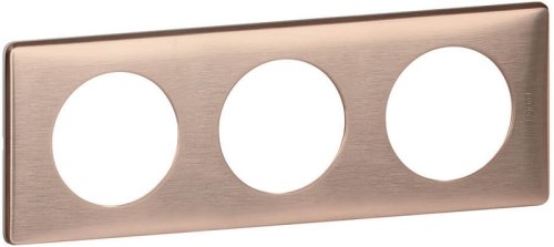 Рамка универсальная Legrand Celiane 3-м. металл медь  картинка